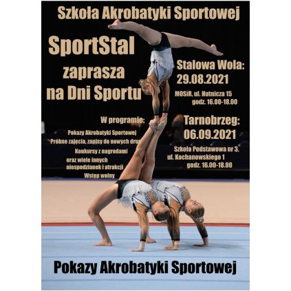 Szkoła Akrobatyki Sportowej SportStal zaprasza na Dni Sportu
