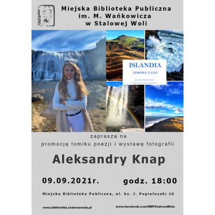 Prezentacja tomiku „Islandia - zimowe lato” Aleksandry Knap