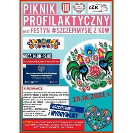 Piknik Profilaktyczny oraz Festyn #Szczepimysię z KGW - Antoniów