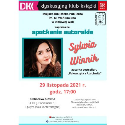 Spotkanie autorskie - Sylwia Winnik - Miejska Biblioteka Publiczna STW