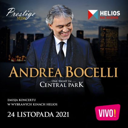 Andrea Bocelliego „One night in Central Park” - Kino Helios STW