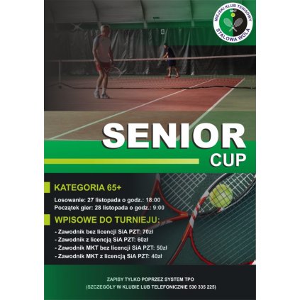 Tenis - Senior Cup 65+   MKT Stalowa Wola