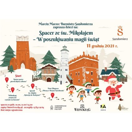 Spacer ze św. Mikołajem - w poszukiwaniu magii świąt - Sandomierz
