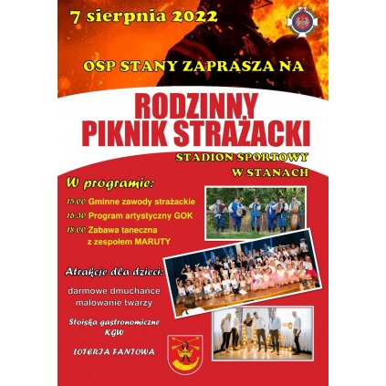 Rodzinny Piknik Strażacki - Stadion Sportowy Stany