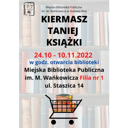 Kiermasz taniej książki - Miejska Biblioteka Publiczna Stalowa Wola