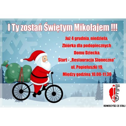 Mikołaj dla domu dziecka - Zbiórka - Restauracja Słoneczna STW