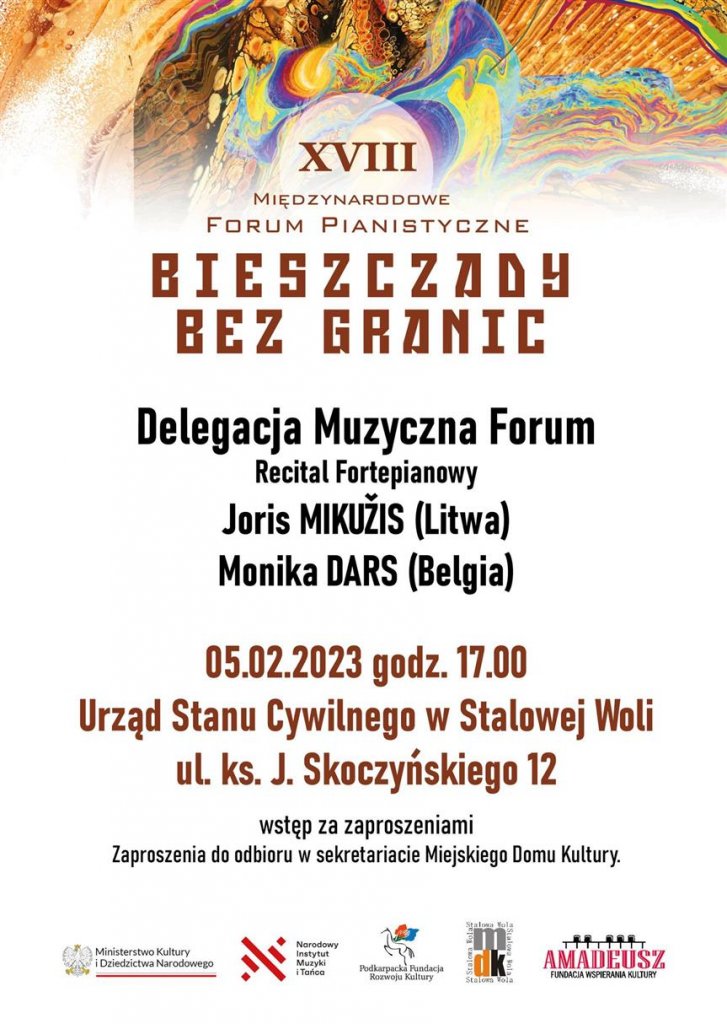 Międzynarodowe Forum Pianistyczne - Bieszczady bez granic - USC STW - Stalowa Wola - stalowa.info - Ogłoszenia Stalowa Wola