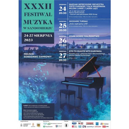 XXXII Festiwal Muzyki: Piotr Cugowski/SDM/Grzegorz Turnau -Sandomierz