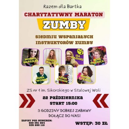 Charytatywny Maraton Zumby - Razem dla Bartka - Sikorski STW