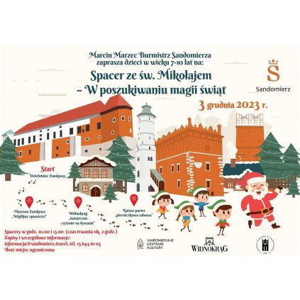 Spacer ze św. Mikołajem - w poszukiwaniu magii świąt - Sandomierz