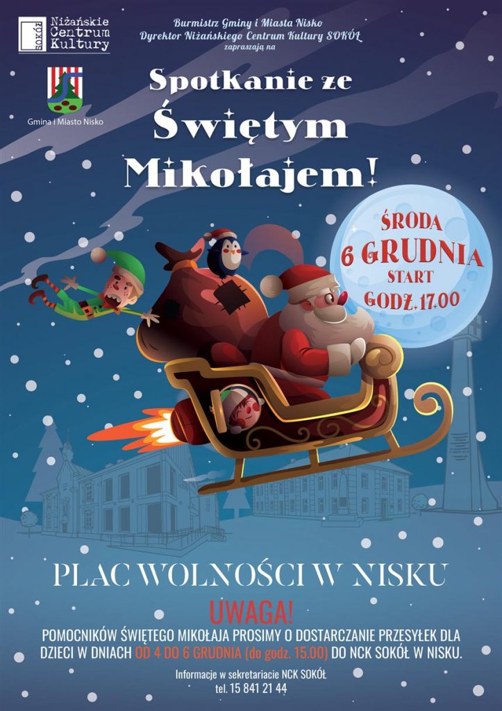Spotkanie ze Świętym Mikołajem - Plac Wolności Nisko - Nisko - stalowa.info - Ogłoszenia Stalowa Wola