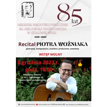 Recital Piotra Woźniaka - Biblioteka Główna STW