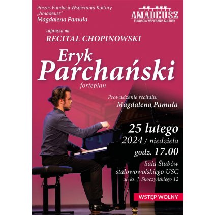 Recital Chopinowski - Eryk Parchański fortepian - Sala USC STW