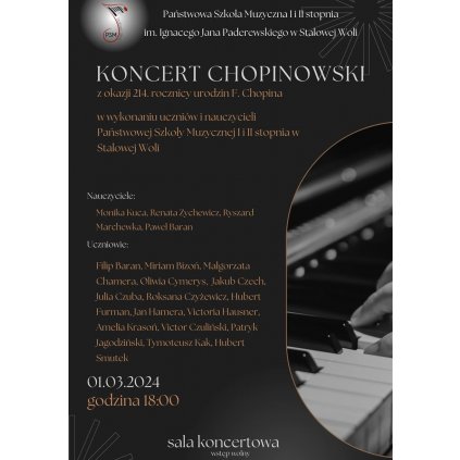 Koncert Chopinowski - Sala koncertowa Szkoła Muzyczna - STW