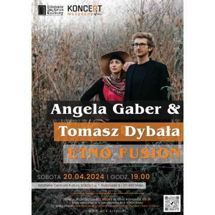 Koncep.t muzyczny - duet Angela Gaber i Tomasz Dybała - NCK Nisko