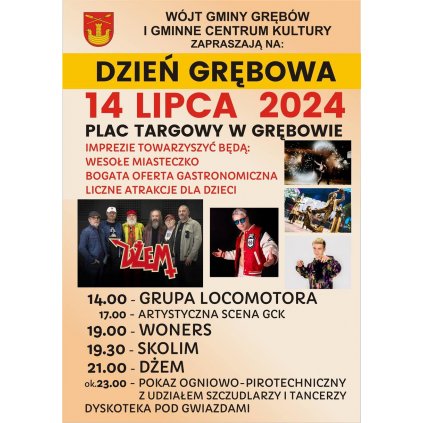 Dzień Grębowa - Koncert Dżem - Plac Targowy Grębów