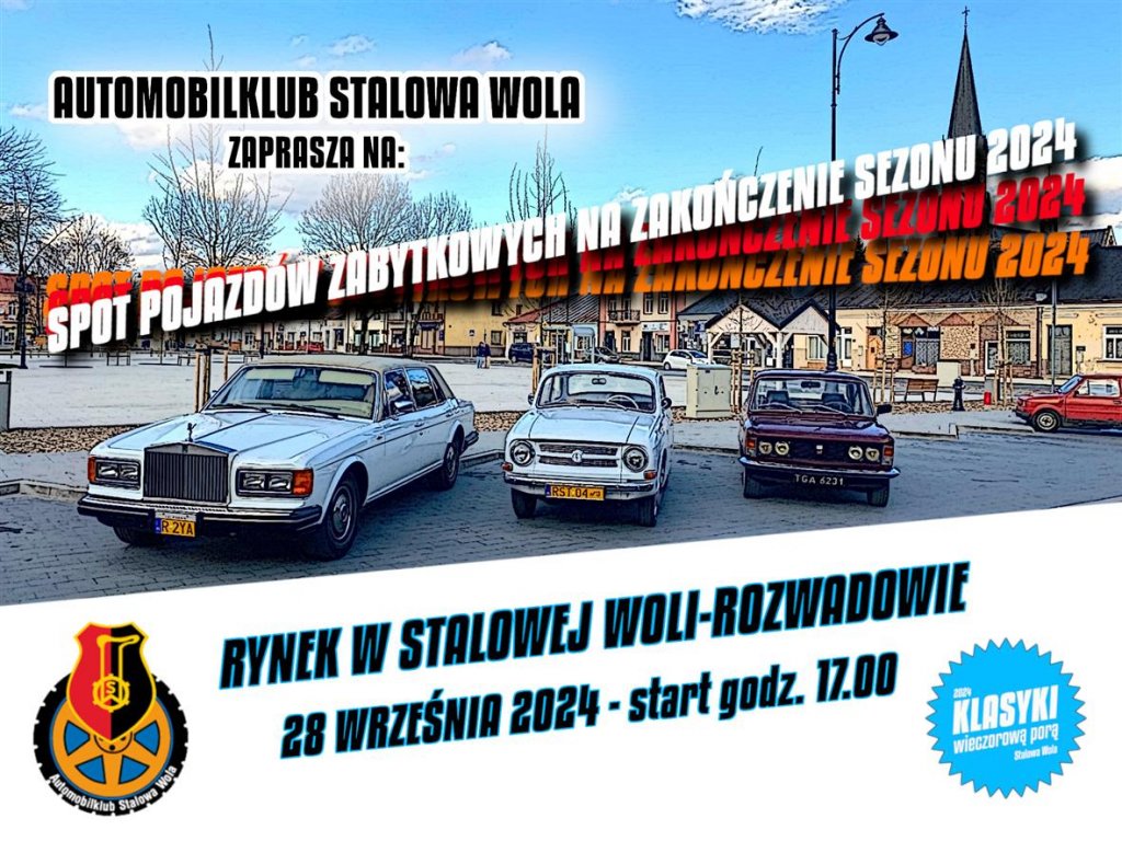 Spot Pojazdów Zabytkowych na Zakończenie Sezonu 2024 - Rynek Rozwadów - Stalowa Wola - stalowa.info - Ogłoszenia Stalowa Wola