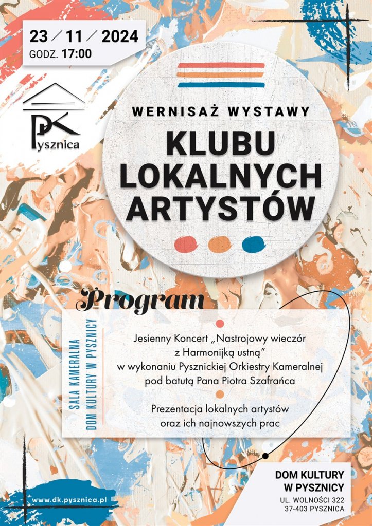 Wernisaż wystawy Klubu Lokalnych Artystów - Dom Kultury w Pysznicy - Pysznica - stalowa.info - Ogłoszenia Stalowa Wola