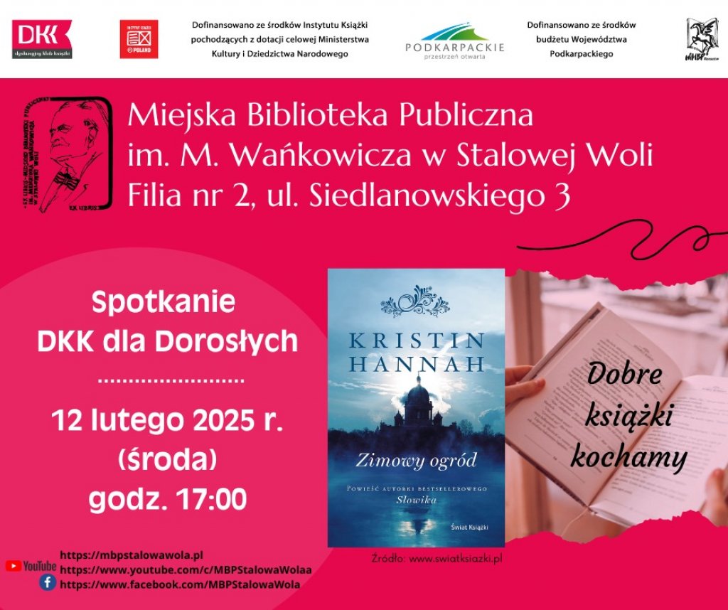 Spotkanie DKK Dla Dorosłych - MBP STW filia nr 2 - Stalowa Wola - stalowa.info - Ogłoszenia Stalowa Wola